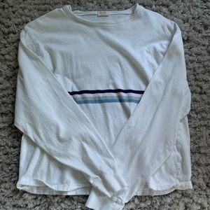 Striped Brandy Long-sleeve Top